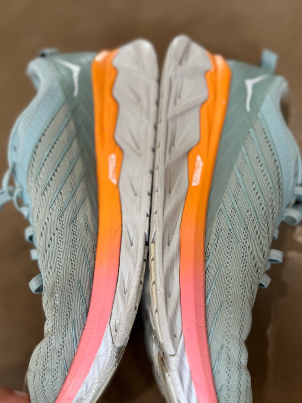 Hoka One One men’s Light Blue Running Shoe - Picture 3 of 8